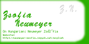 zsofia neumeyer business card